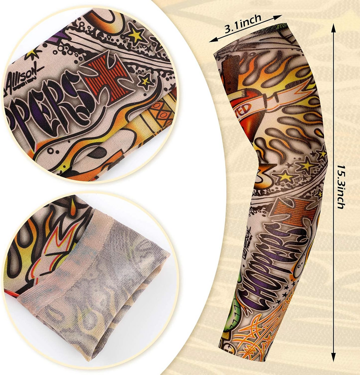 10 Count Cooling Arm Sleeves Cover UV Sun ProtectionOutdoor Sport Summer Men Women tattoo