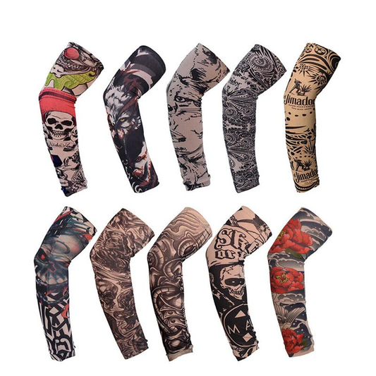 10 Count Cooling Arm Sleeves Cover UV Sun ProtectionOutdoor Sport Summer Men Women tattoo