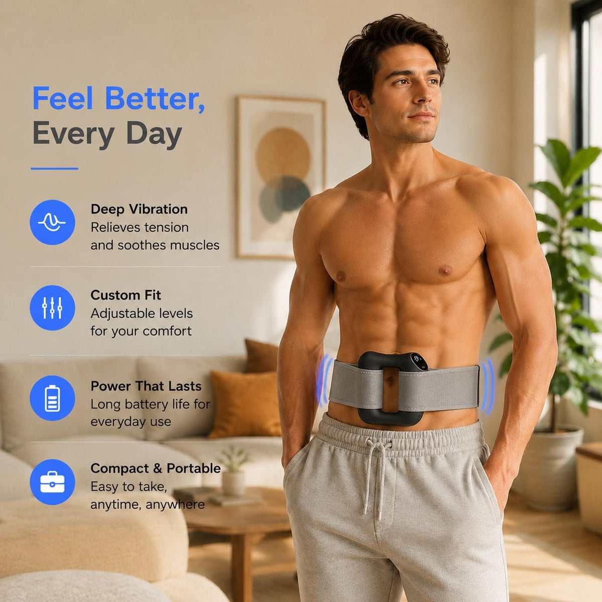 Adjustable Fascia Ring for Stretching & Muscle Relaxation, Home Fitness, Office & Daily Use