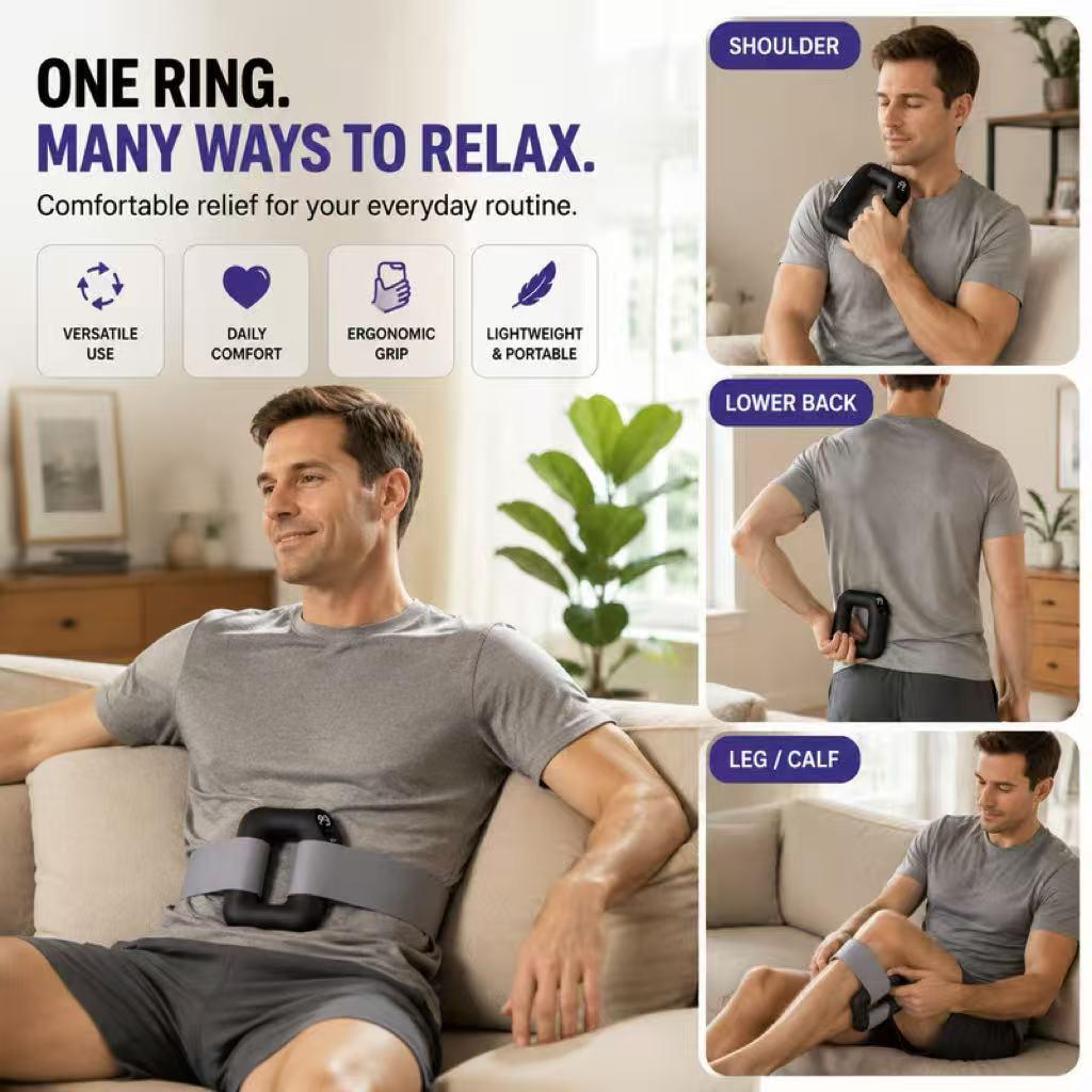 Adjustable Fascia Ring for Stretching & Muscle Relaxation, Home Fitness, Office & Daily Use