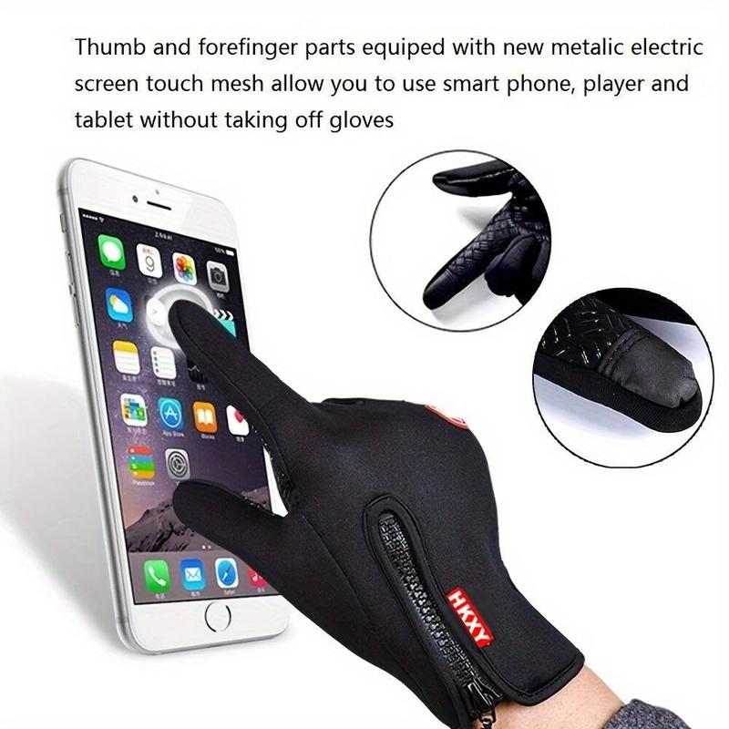 Water-Resistant Winter Gloves, Insulated Gloves for Men and Women, Suitable for Outdoor Work, Fishing, and Sports